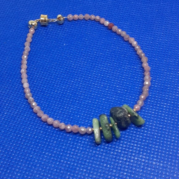 Authentic RUBY W RUBY ZIOLITE AND 24 K GOLD - Picture 3 of 6